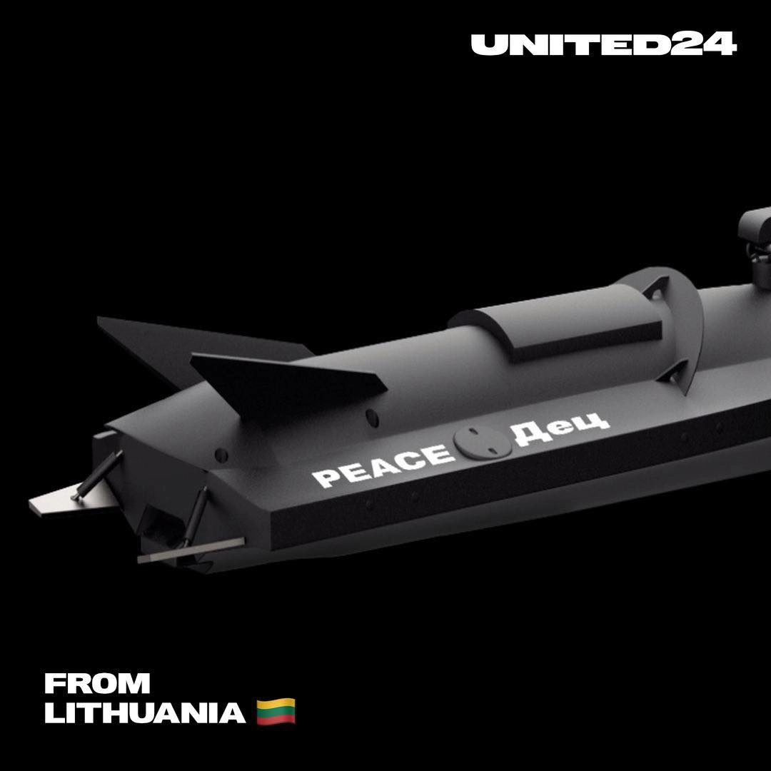 Peace Дец, Peace Да і Peace Дюк: Литовці зібрали кошти на три морські дрони для України з посланням &laquo;миру&raquo; РФ