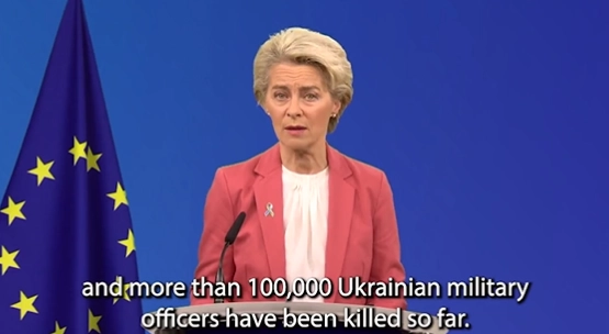 У Єврокомісії скоригували заяву про 100 тисяч загиблих українських військових: мали на увазі й поранених (ВІДЕО)