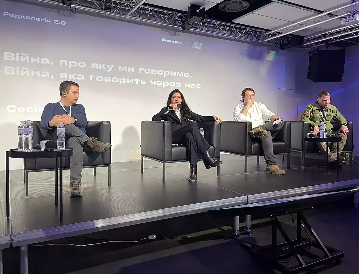 &laquo;Все просто &mdash; потрібно з&rsquo;ясувати, чи наближає матеріал перемогу, чи гальмує&raquo;. Розмова про висвітлення війни на &laquo;Редколегії 2.0&raquo;