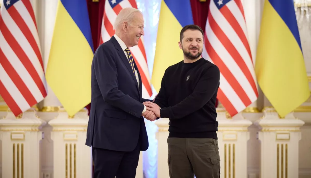 «Минув рік — Україна стоїть». Байден приїхав до Києва з неанонсованим візитом: головні заяви