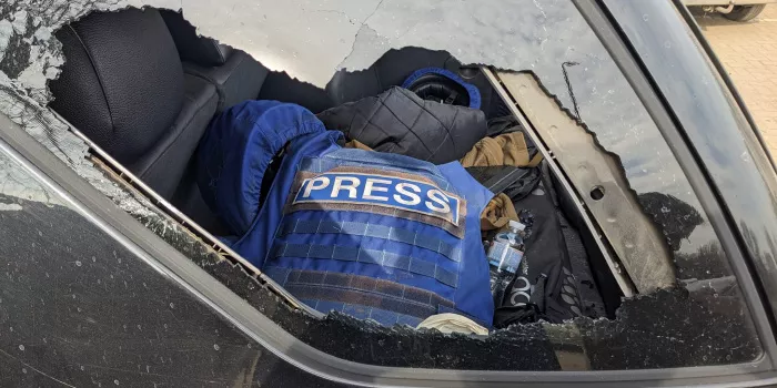Журналісти «Донбас.Реалії» потрапили під російський обстріл біля Бахмута