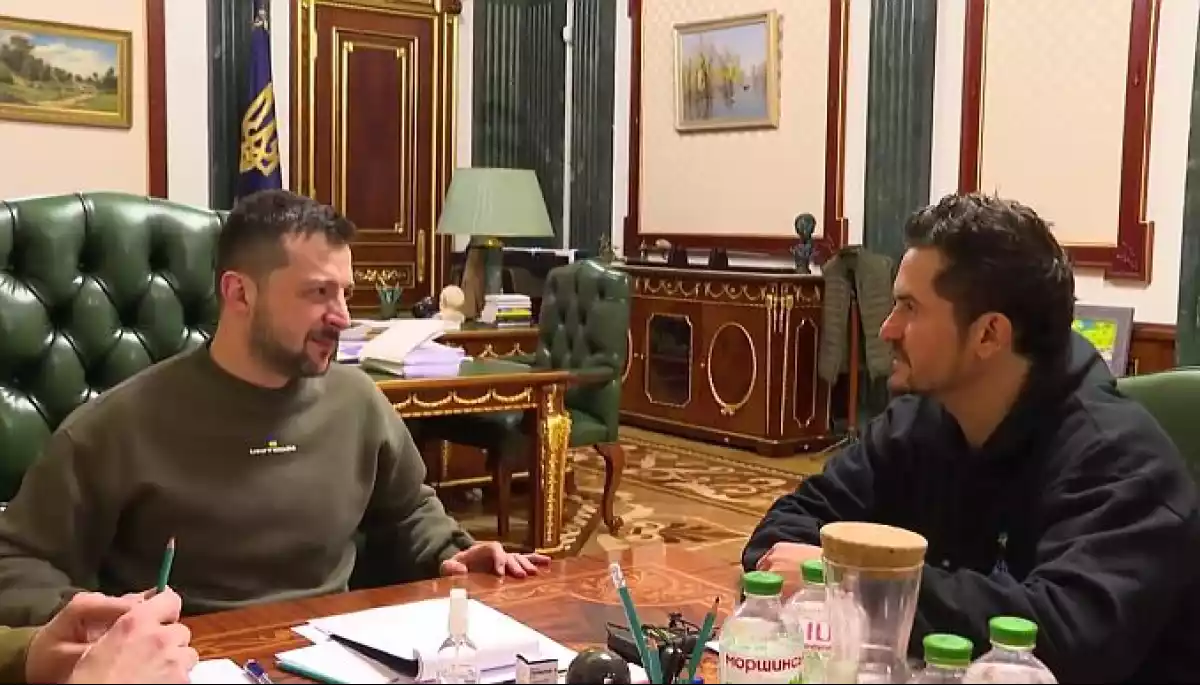Зеленський зустрівся з актором Орландо Блумом та командою ЮНІСЕФ (ВІДЕО)