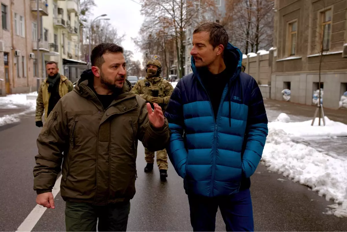 Британський мандрівник Бер Ґріллз презентував фільм про зустріч з президентом Зеленським