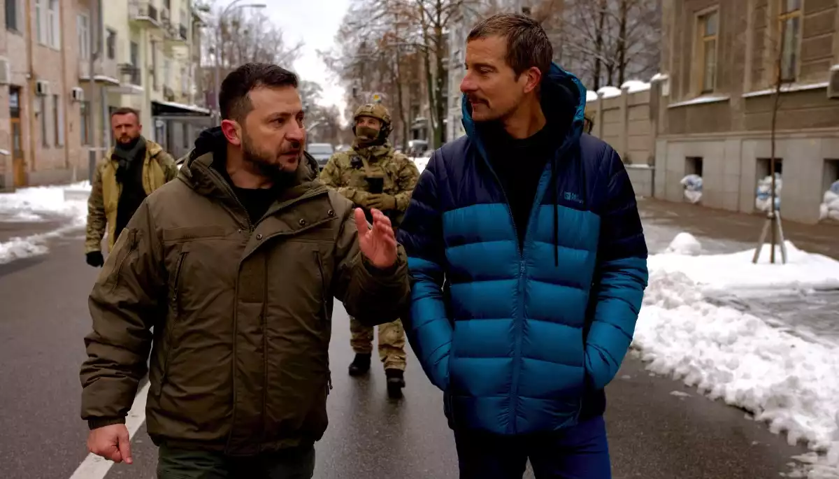 Британський мандрівник Бер Ґріллз презентував фільм про зустріч з президентом Зеленським