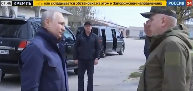 Російські ЗМІ показали, як Путін нібито побував на окупованих Луганщині та Херсонщині