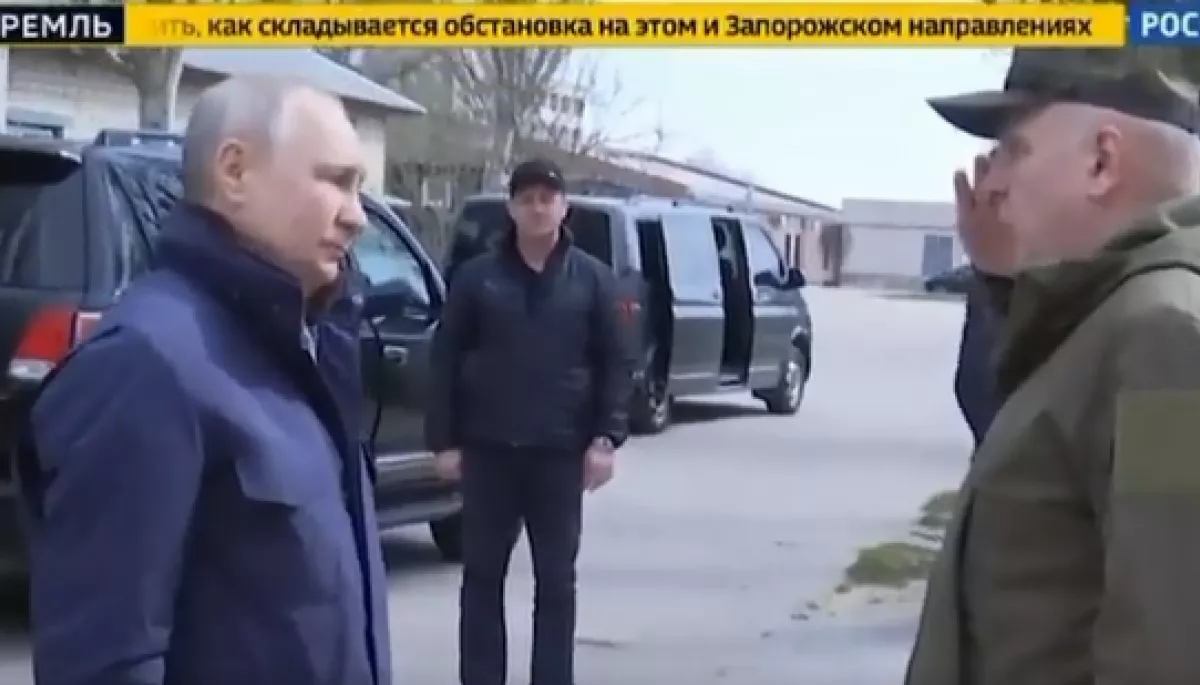 Російські ЗМІ показали, як Путін нібито побував на окупованих Луганщині та Херсонщині