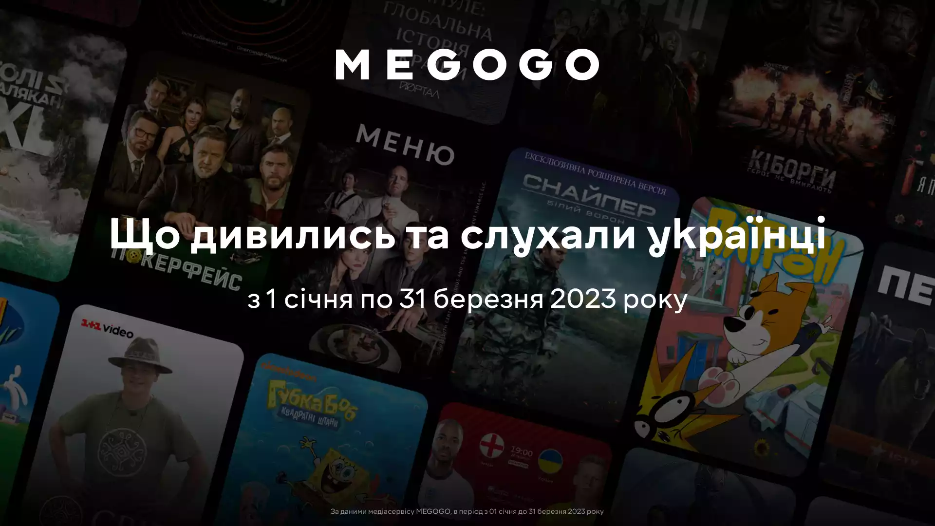 Що дивились українці у 1-му кварталі 2023 року: статистика медіасервісу MEGOGO