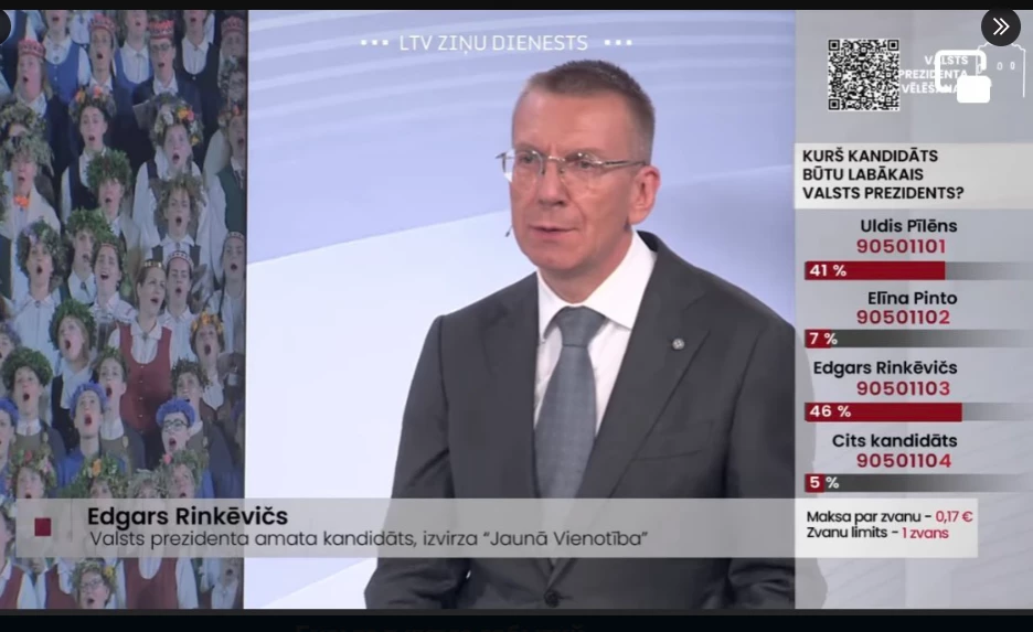 Сейм Латвії обрав новим президентом країни Едгарса Рінкевичса