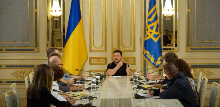 &laquo;Ми воюємо за цінності&raquo;: Володимир Зеленський зустрівся з латиноамериканськими журналістами