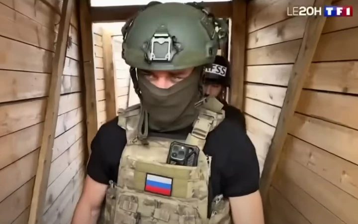 «Нове дно журналістики». У МЗС України відреагували на репортаж французького каналу TF1 з позицій армії РФ