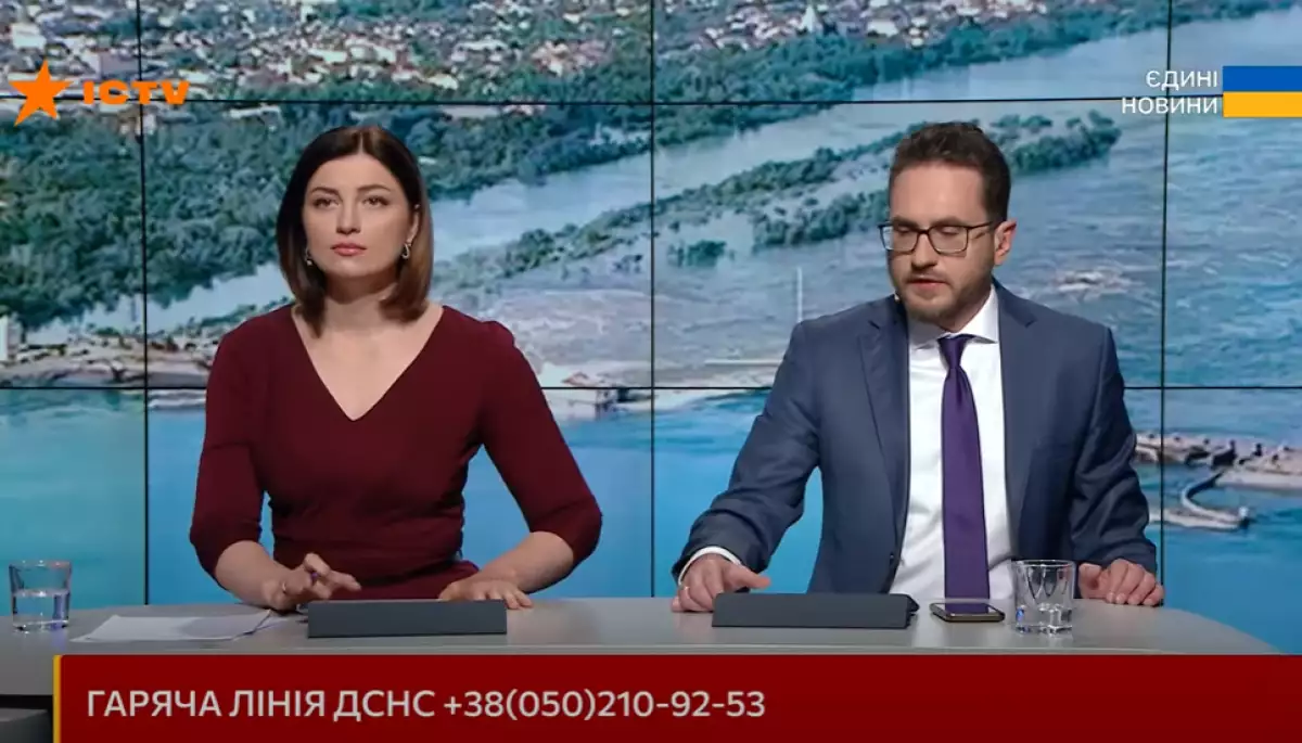 Телеграм замість журналістики. Як про знищення росіянами Каховської греблі повідомляв телемарафон &laquo;Єдині новини&raquo;