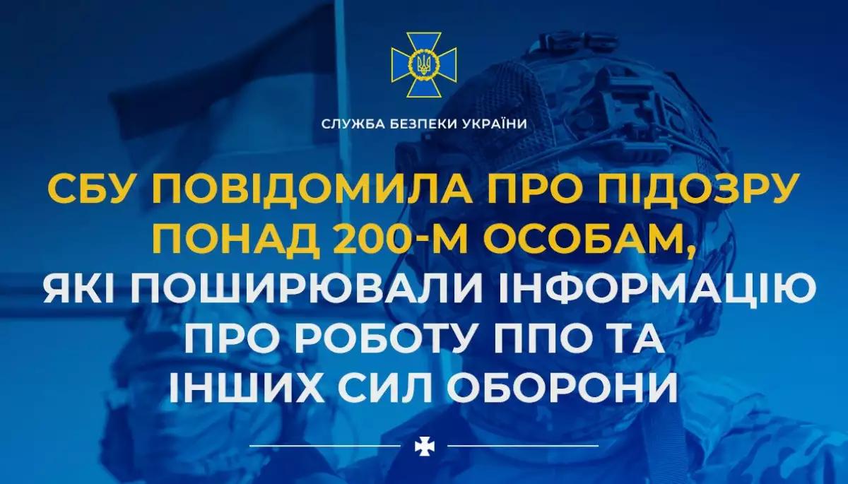 Підозру від СБУ отримали понад 200 поширювачів інформації про Сили оборони України