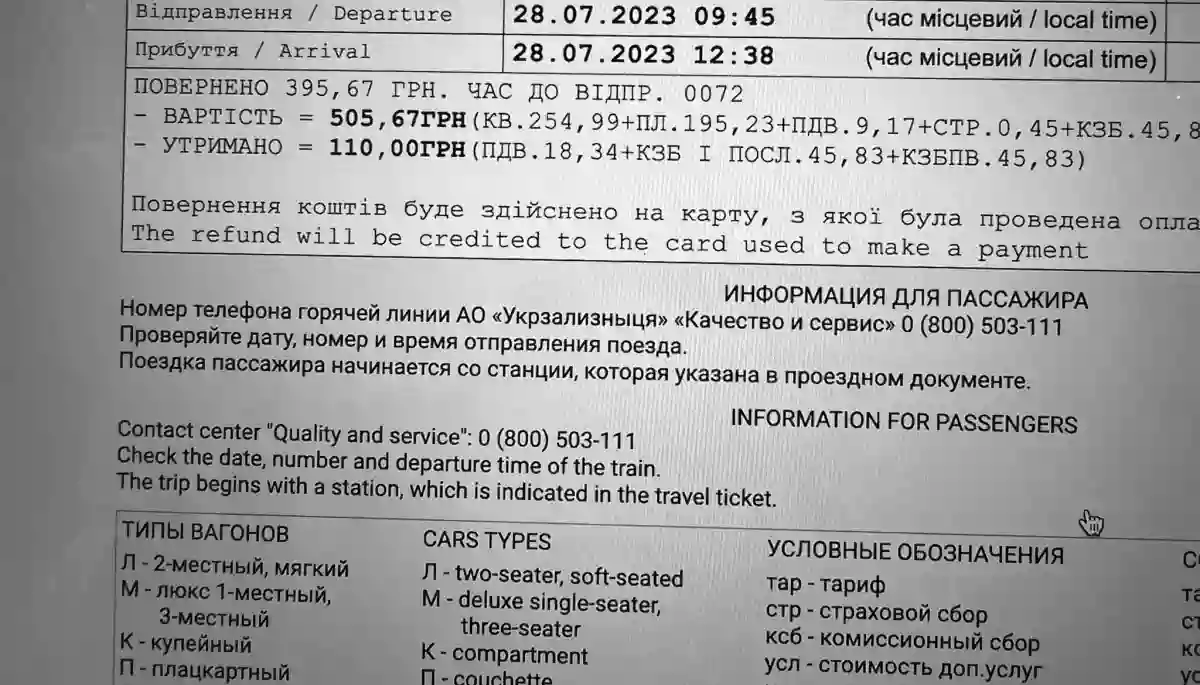 Російська замість української на міжнародних квитках: &laquo;Укрзалізниця&raquo; відреагувала, омбудсман почав перевірку