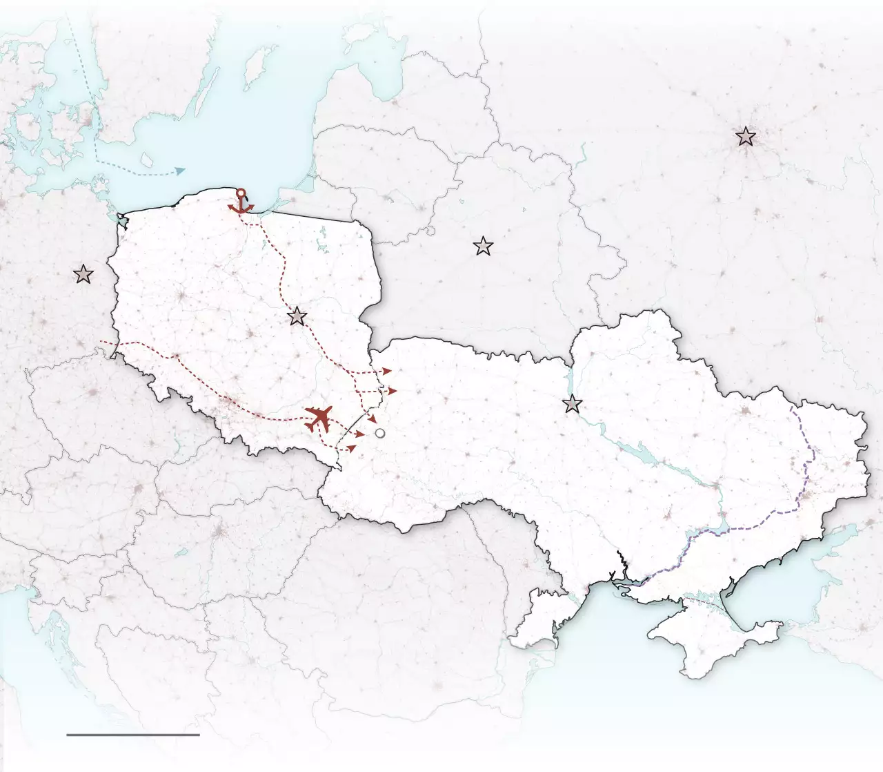 Росія у Польщі через місцеві телеграм-канали вербувала агентів для зриву постачання західної зброї до України