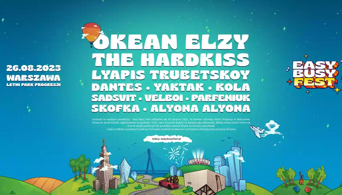 «Фатальна помилка»: Організатори музичного Easy Busy Fest у Варшаві скасували подію та перепросили через росіян серед спонсорів фестивалю