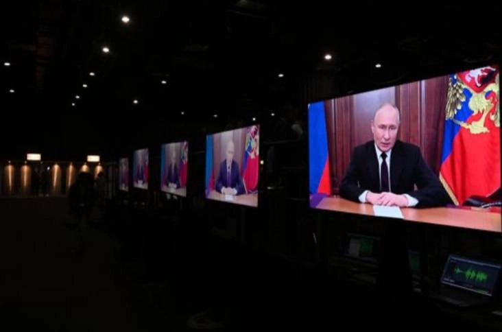 На саміті БРІКС Путін під час відеозв'язку говорив не своїм голосом