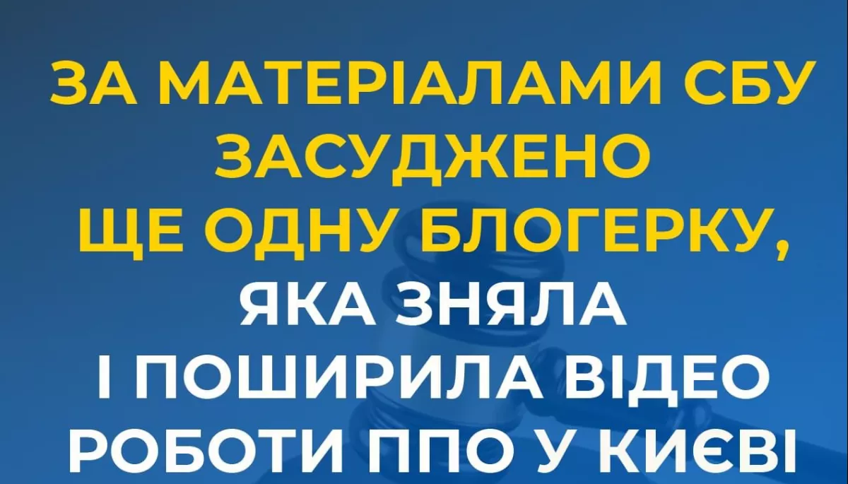Ще одна &laquo;блогерка&raquo;, яка зняла і поширила відео роботи ППО, отримала судовий вирок