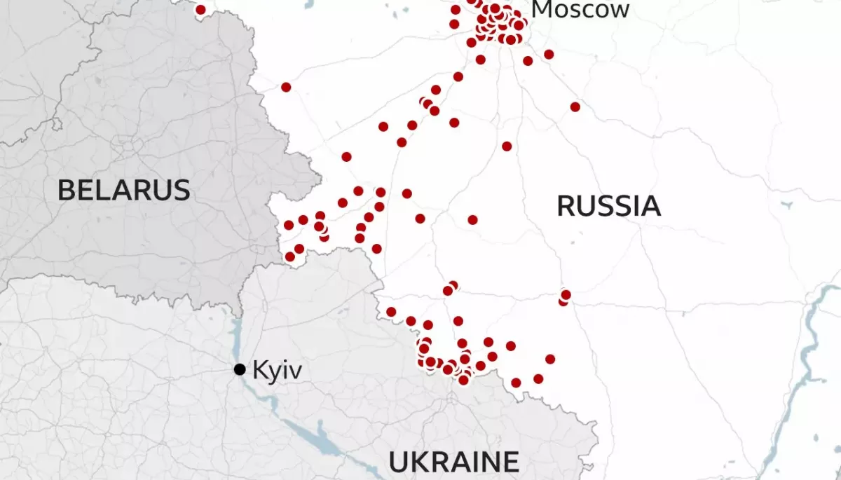 ВВС підрахувала, що цьогоріч дрони атакували Росію і Крим майже 200 разів. Деякі, вочевидь, вироблені в Україні