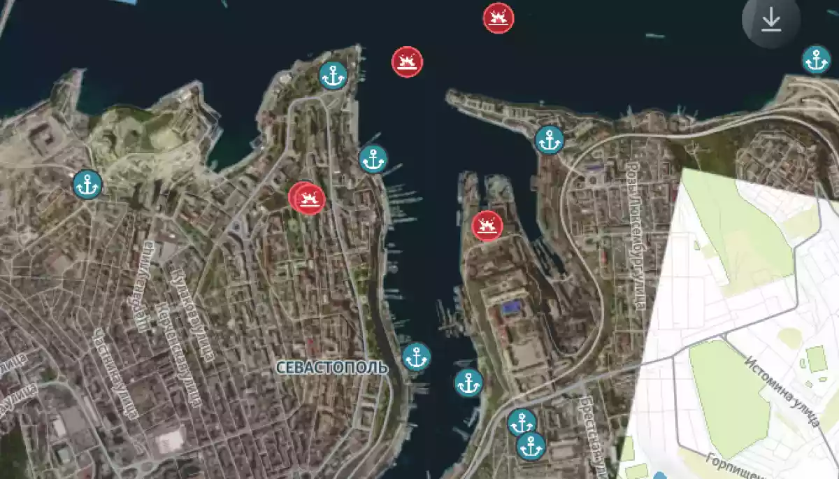 «Крим.Реалії» оновили інтерактивну мапу військових об'єктів РФ після атаки на судзавод у Севастополі