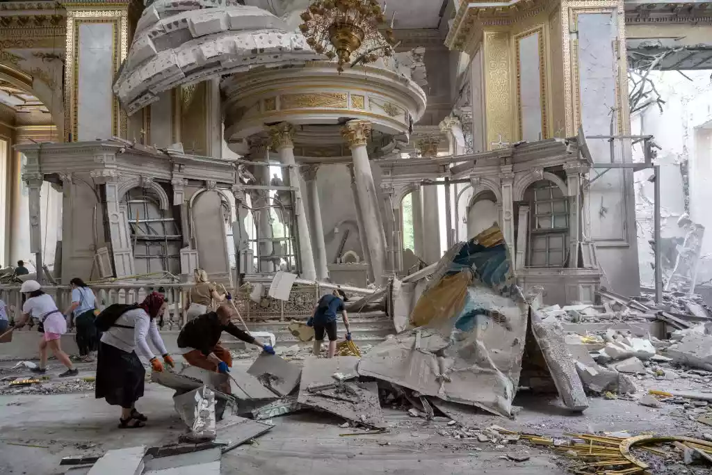 За останні 5 місяців атаки Росії пошкодили майже сотню пам’яток архітектури в Одесі