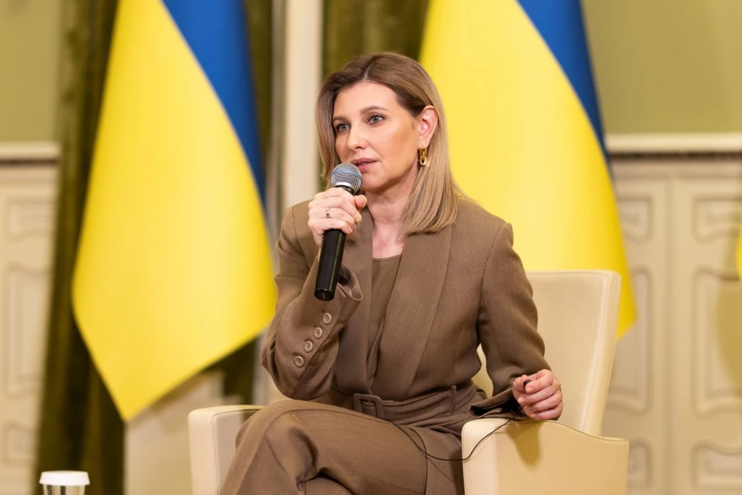 Олена Зеленська розповіла африканським медіа про викрадення Росією українських дітей