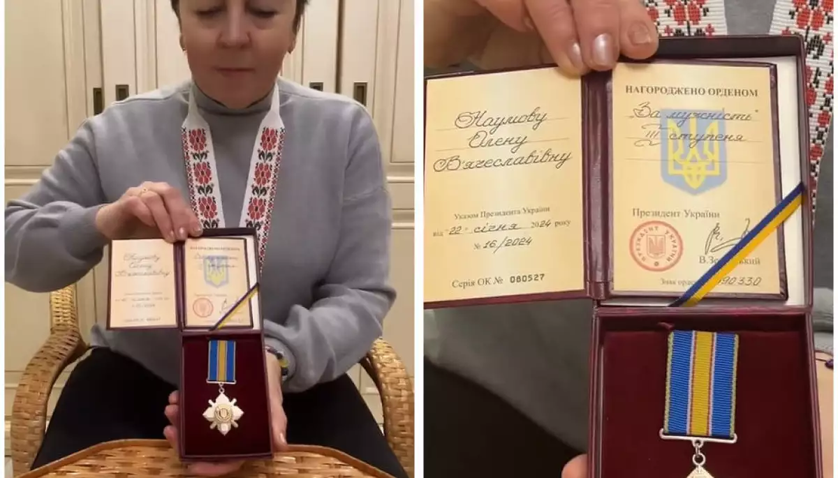 Президент нагородив орденом блогерку з Херсона, яку викрадали росіяни за підтримку України