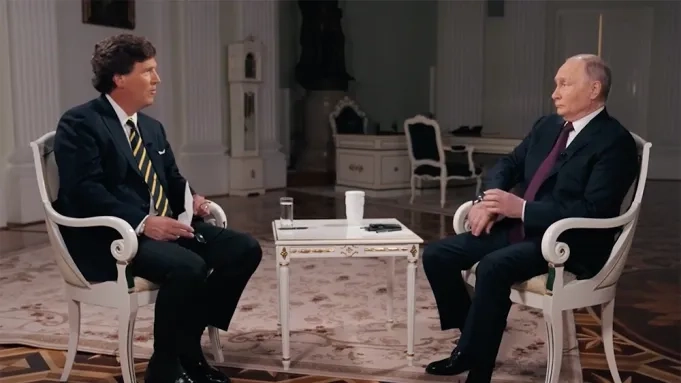 ISW: Путін використав інтерв'ю з Такером Карлсоном як інформаційну операцію