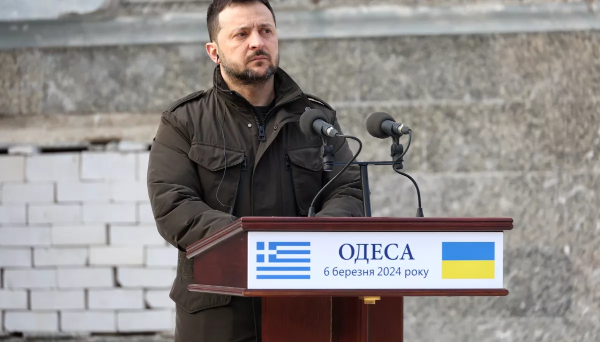 Володимир Зеленський прокоментував російський ракетний удар по Одесі в день свого візиту
