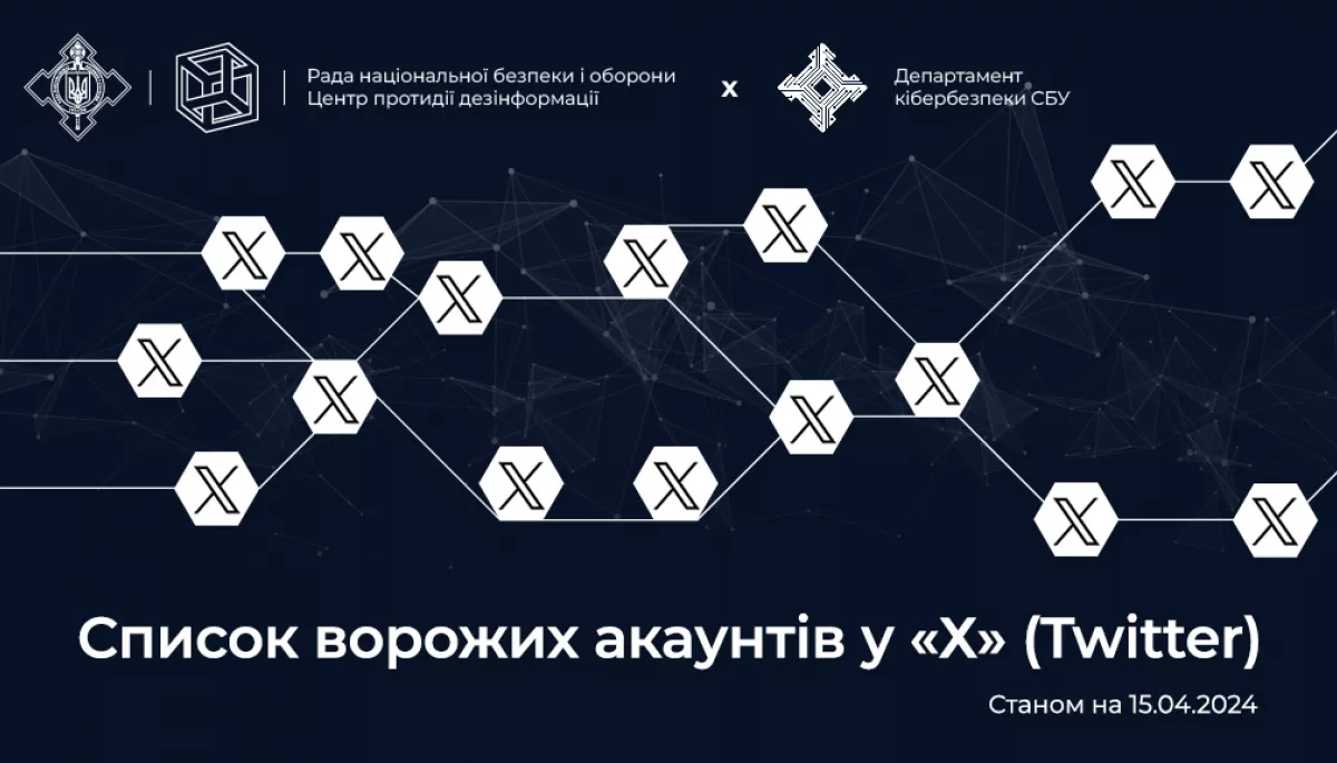 Список каналів поширення ворожої пропаганди в соцмережі Х