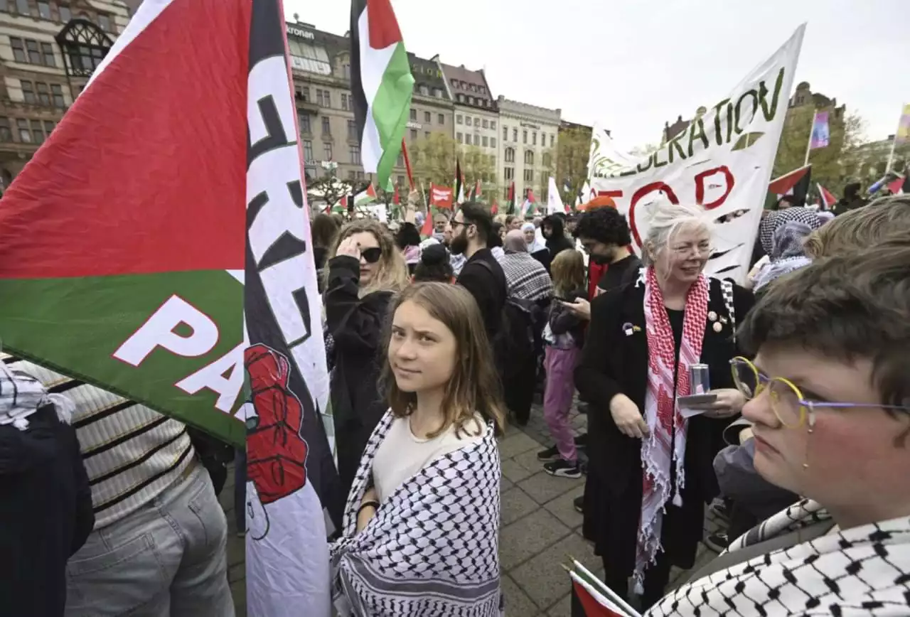 «Євробачення-2024»: Пропалестинські мітингарі у шведському Мальме протестують проти участі Ізраїлю у конкурсі