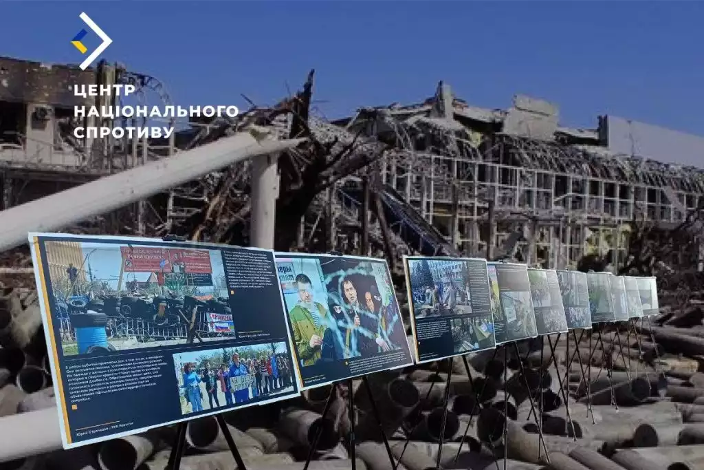 Росіяни організували пересувну пропагандистську виставку «Русская весна» на окупованій частині Луганщини