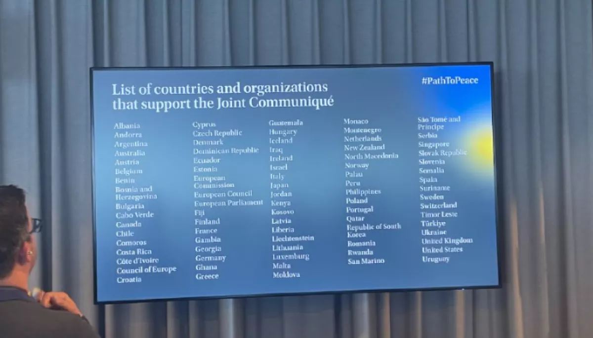 80 країн та 4 організації підписали спільне комюніке за результатами Саміту миру