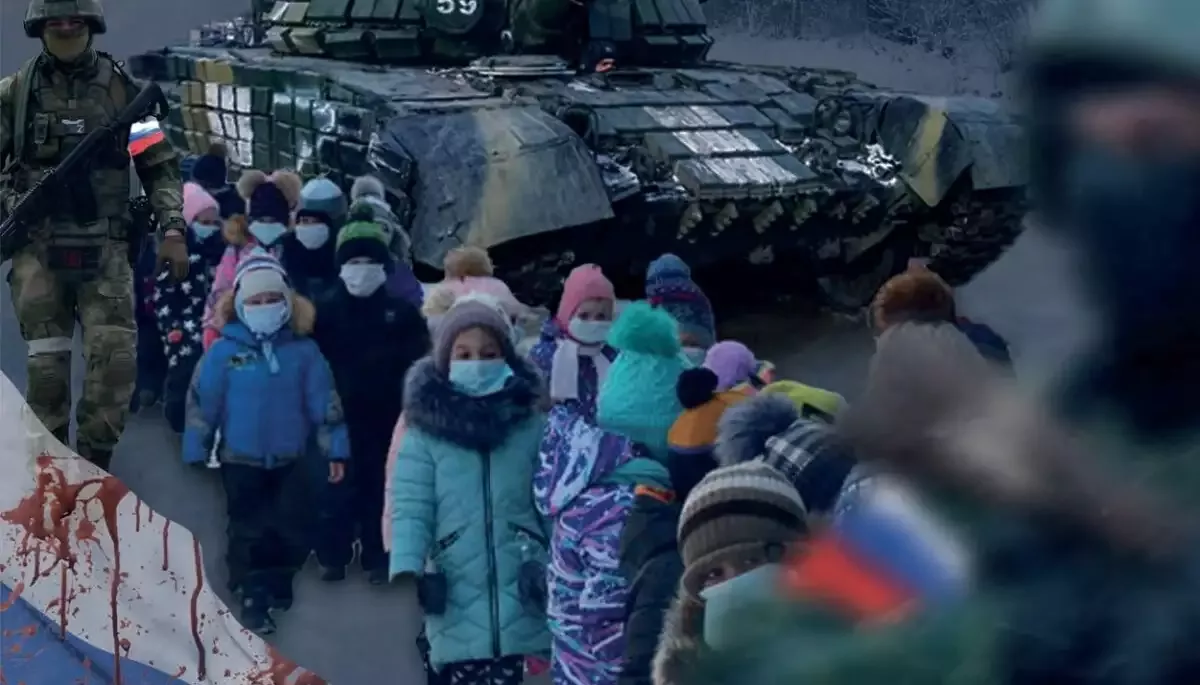 ЦПД: Російські загарбники використовують дітей з окупованої частини Харківщини для пропаганди