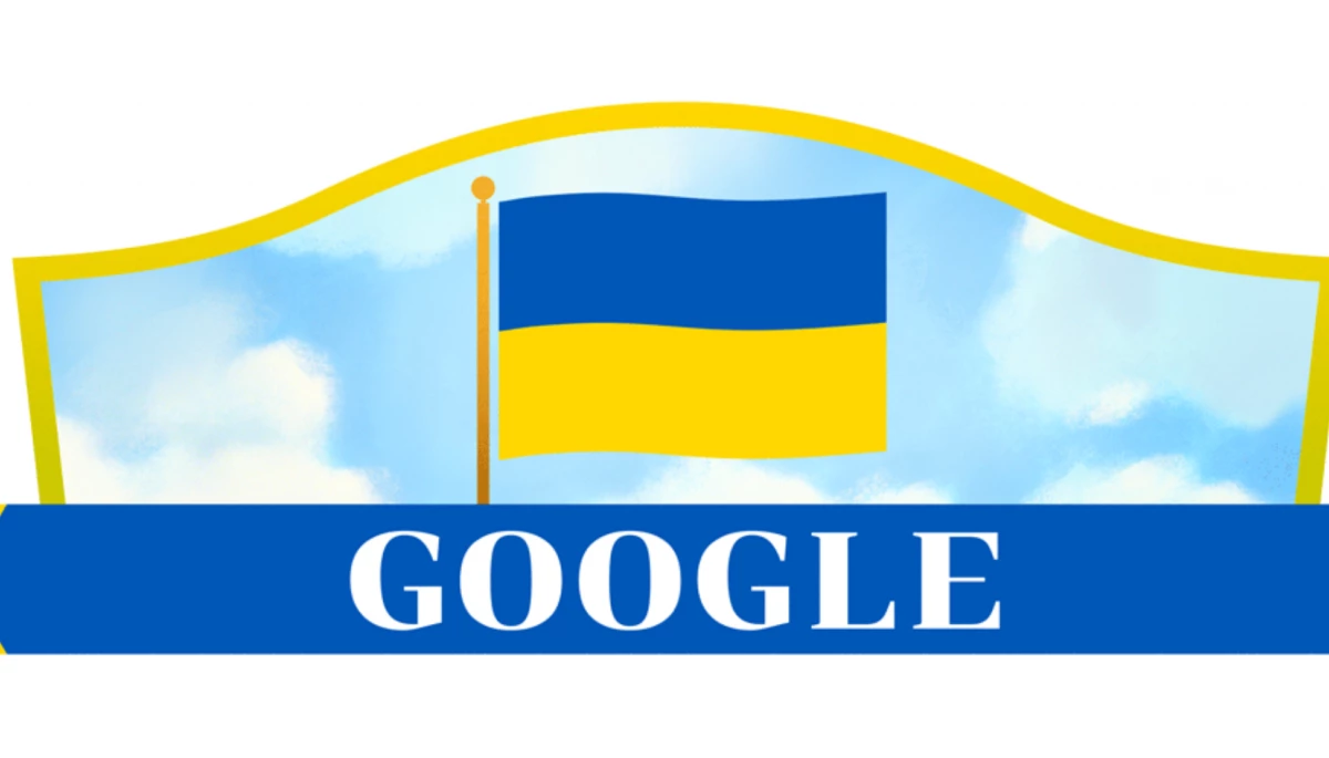 Google присвятив новий дудл 33-й річниці Незалежності України