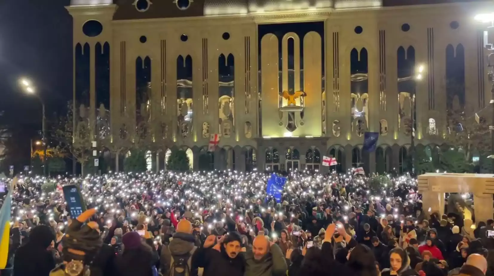 У Тбілісі розпочалася акція протесту після заяви прем&rsquo;єра про відмову від євроінтеграції