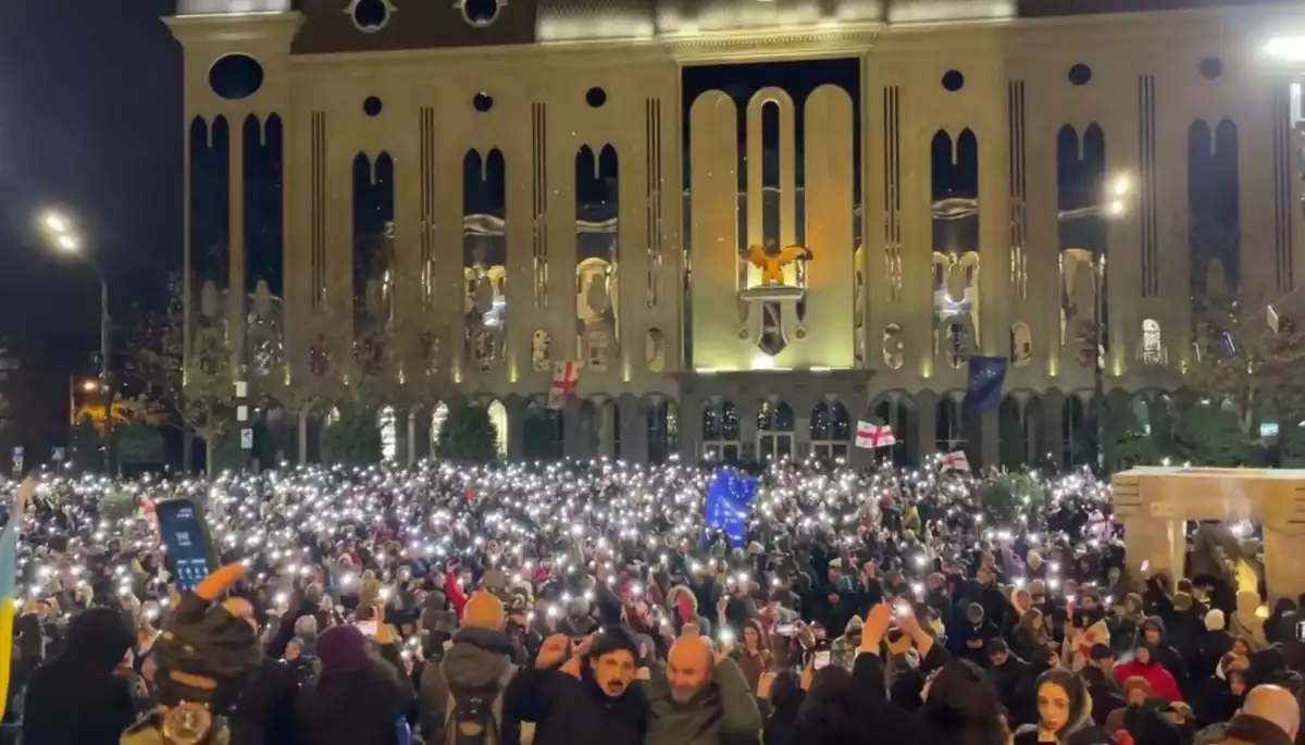 У Тбілісі розпочалася акція протесту після заяви прем&rsquo;єра про відмову від євроінтеграції