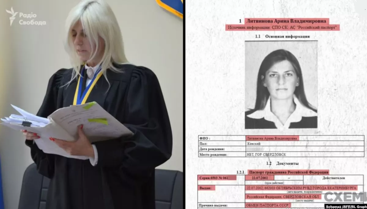 Дисциплінарна палата Вищої ради правосуддя рекомендує звільнити суддю Аріну Літвінову, в якої &laquo;Схеми&raquo; знайшли російський паспорт