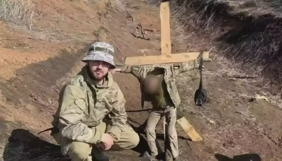 Розслідування &laquo;УП&raquo;: офіцерові, який прив&rsquo;язав військового до хреста, оголосили підозру