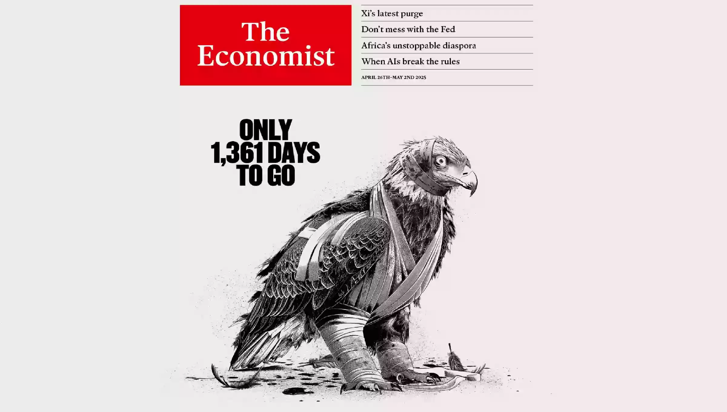 Журнал The Economist присвятив обкладинку першим 100 дням президентства Дональда Трампа