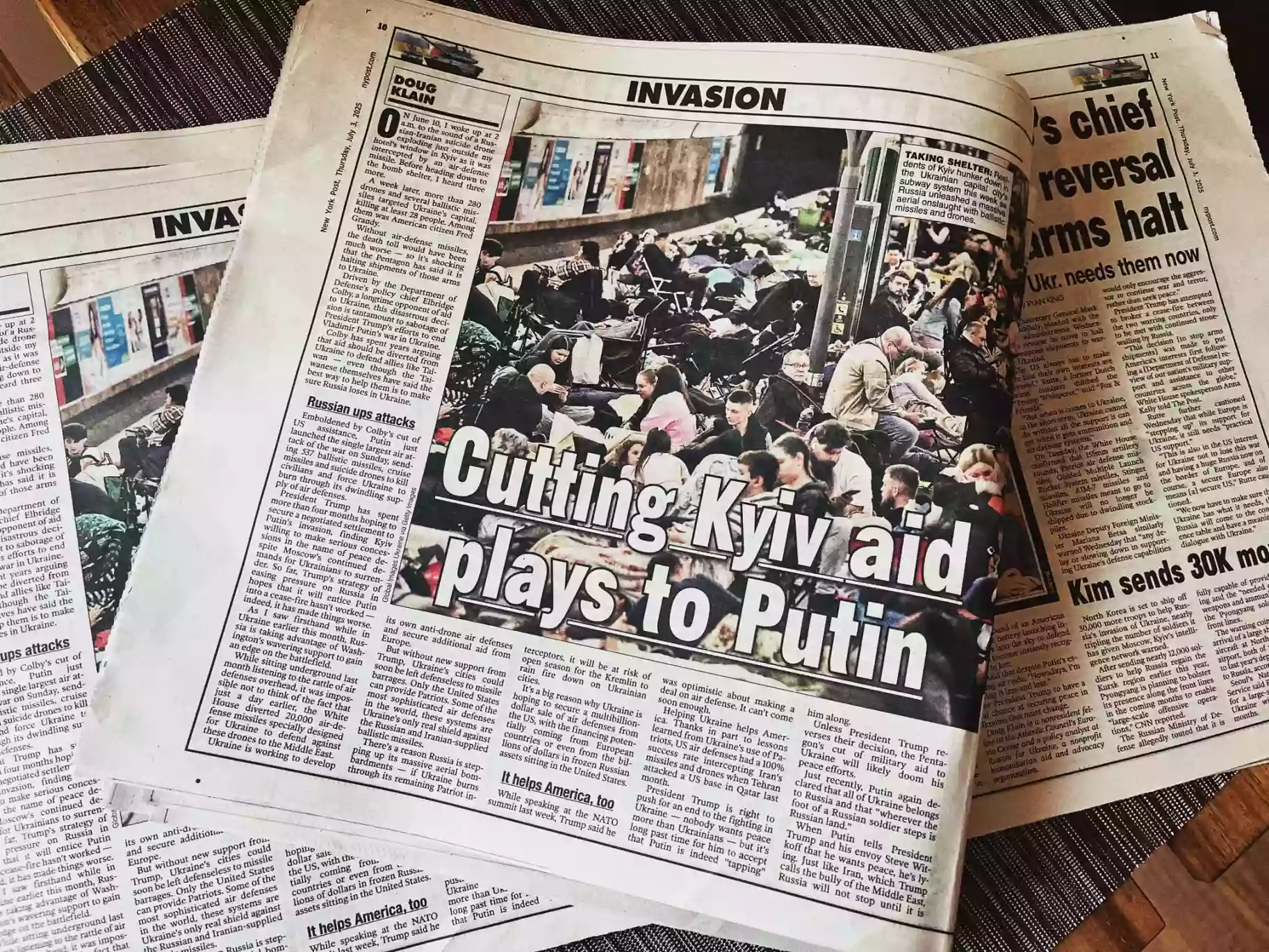 У The New York Post вийшла колонка &laquo;Скорочення озброєнь для Києва грає на руку Путіну&raquo;