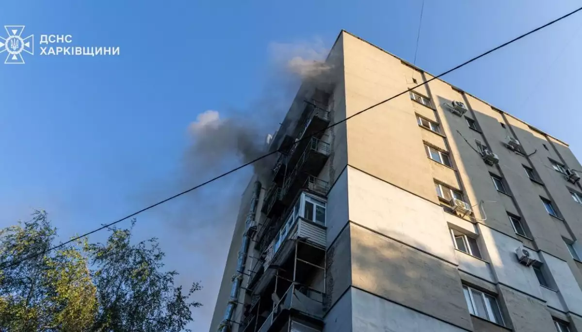 ЦПД: Росіяни поширюють фейк про те, що влучання в житлові будинки Харкова спричинила українська ППО