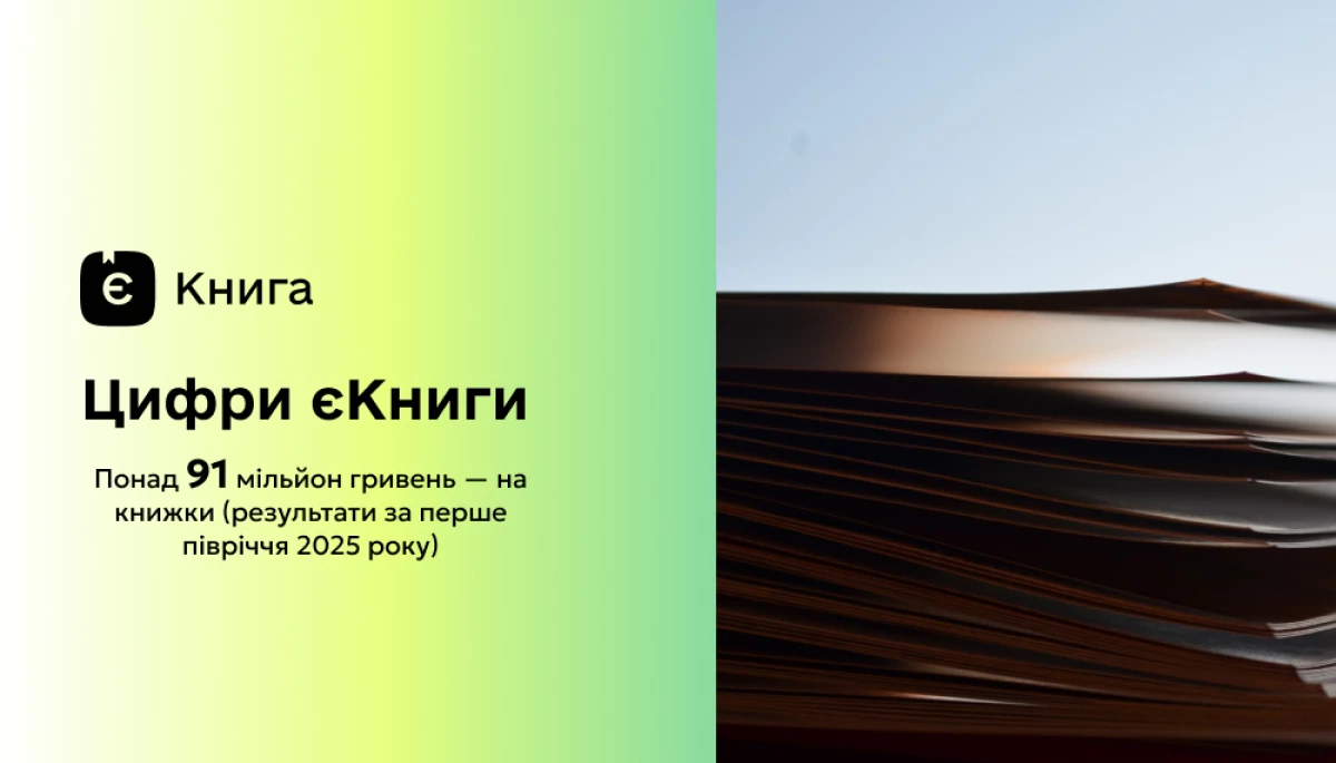 Українці витратили понад 91 мільйон гривень у межах програми «єКнига»