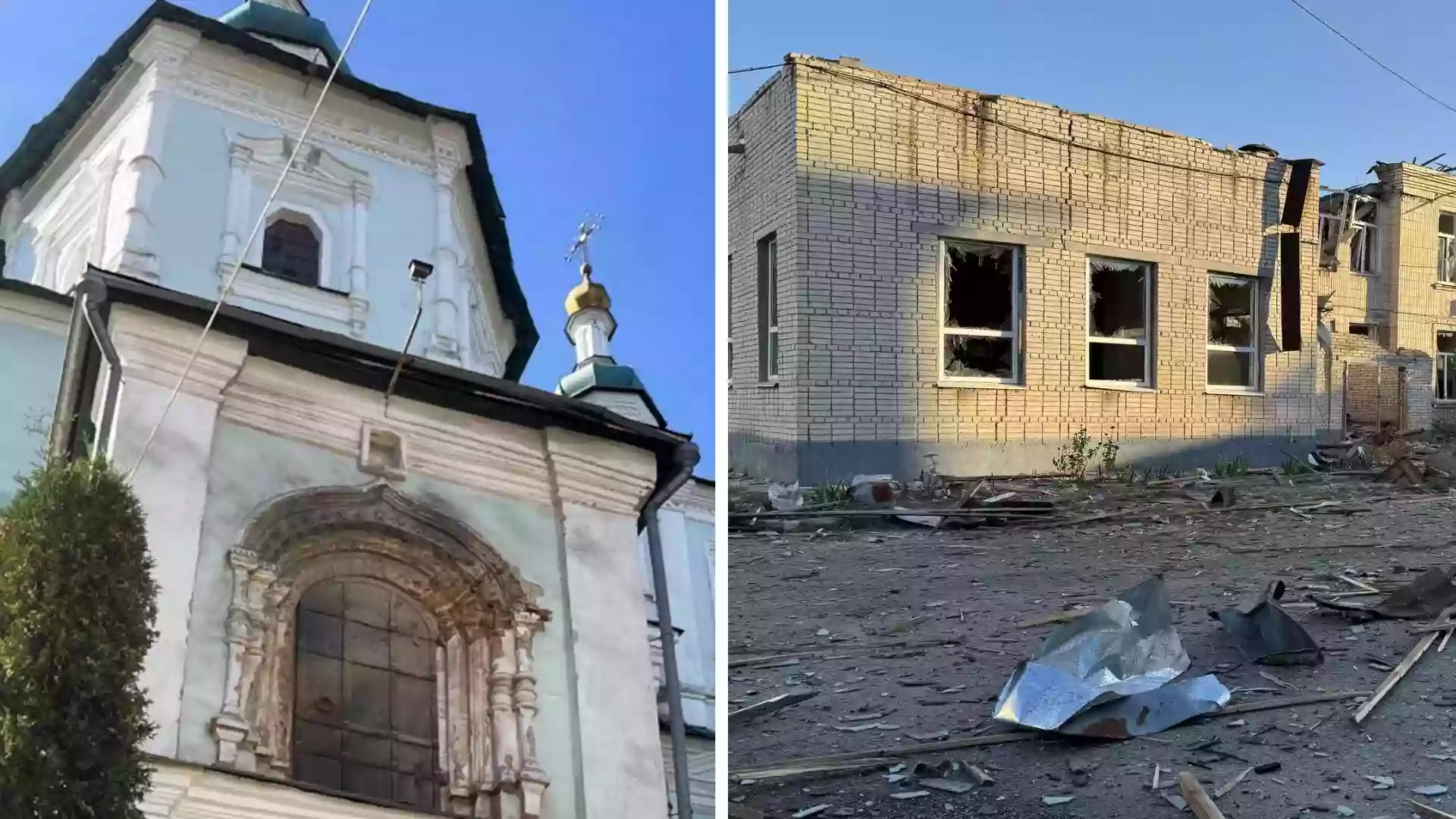 Унаслідок російської атаки на Суми пошкоджені професійне училище та собор