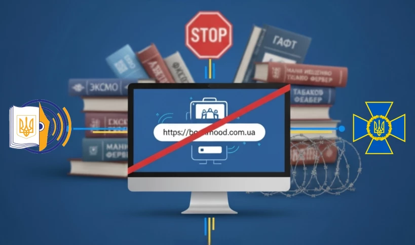 В Україні заблокували анонімний інтернет-магазин «BookMood», що продавав книжки з Росії та Білорусі