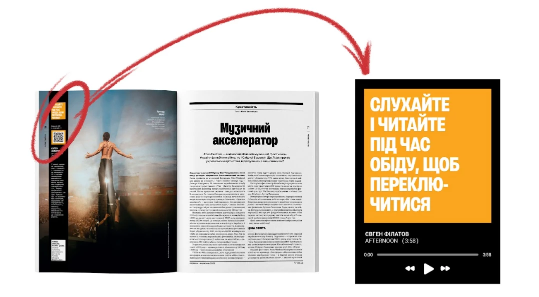 &laquo;Forbes Україна&raquo; випустив арт-номер &laquo;Музика даних&raquo; з вісьмома треками для читання (ДОПОВНЕНО)