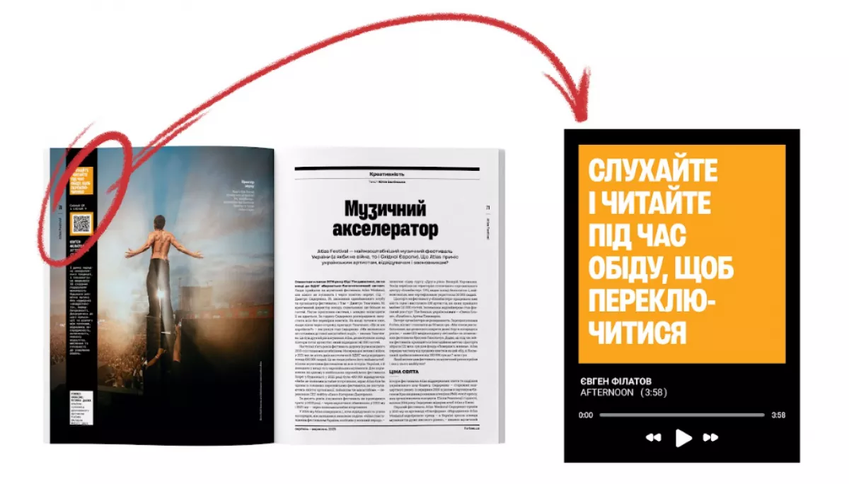 &laquo;Forbes Україна&raquo; випустив арт-номер &laquo;Музика даних&raquo; з вісьмома треками для читання (ДОПОВНЕНО)