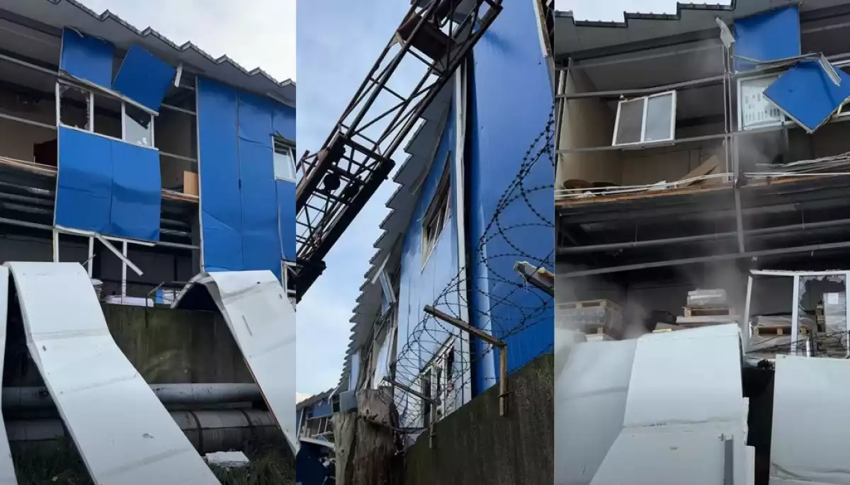 Через атаку російського безпілотника пошкоджено типографію «Від А до Я» в Києві