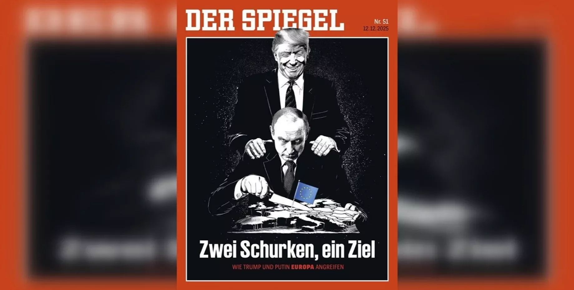 На обкладинці Der Spiegel зобразили Трампа та Путіна з підписом «Два лиходії, одна мета»