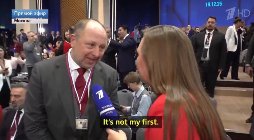 Пропагандиста «Россия 1» видали за британського кореспондента BBC під час прямої лінії з Путіним