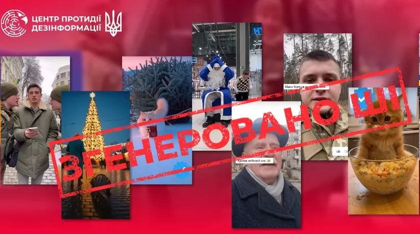 Росія використовує тікток-акаунти зі &laquo;святковим&raquo; ШІ-контентом для просування маніпулятивних наративів, &mdash; ЦПД